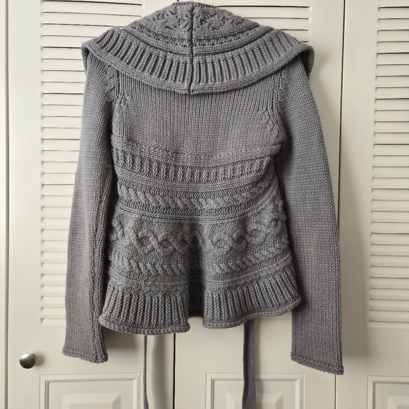 Vertigo Paris Knitted Cardigan Sweater Gray Size S - Picture 3 of 6
